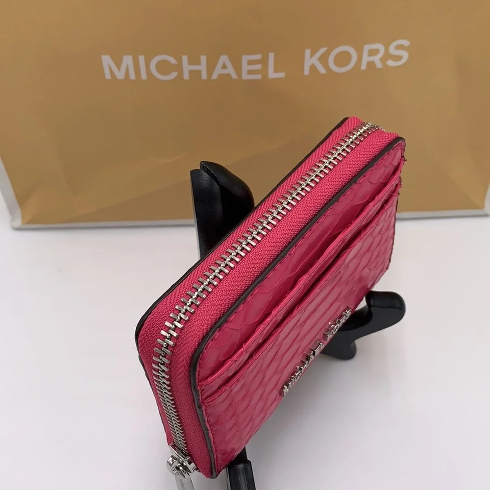 Michael Kors Hamilton Small Satchel & Medium zip around card case electric Pink
